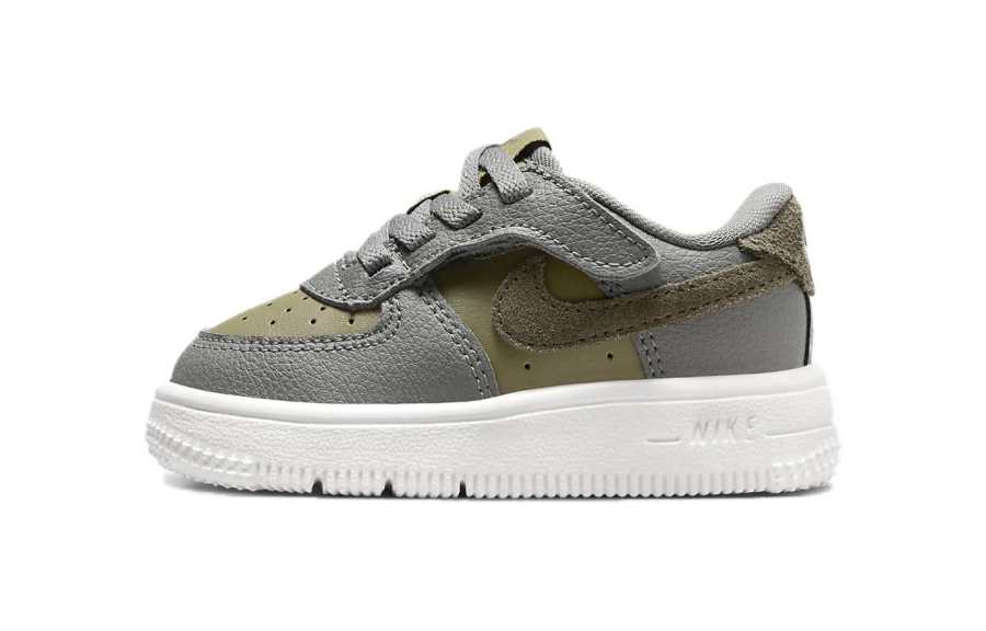 Nike Nike Air Force 1 Cushioning Low top Toddler Shoes Gray Green Infant And Toddler