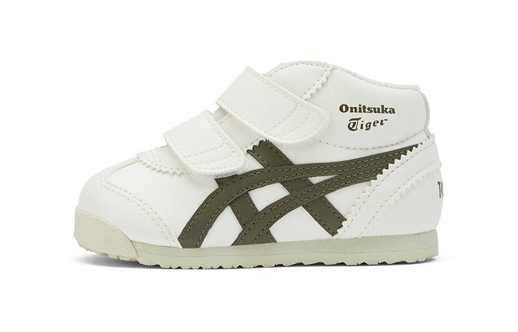 Onitsuka Tiger Mexico Mid Runner TS Comfortable Lightweight Mid top Toddler Shoes White Infant And Toddler