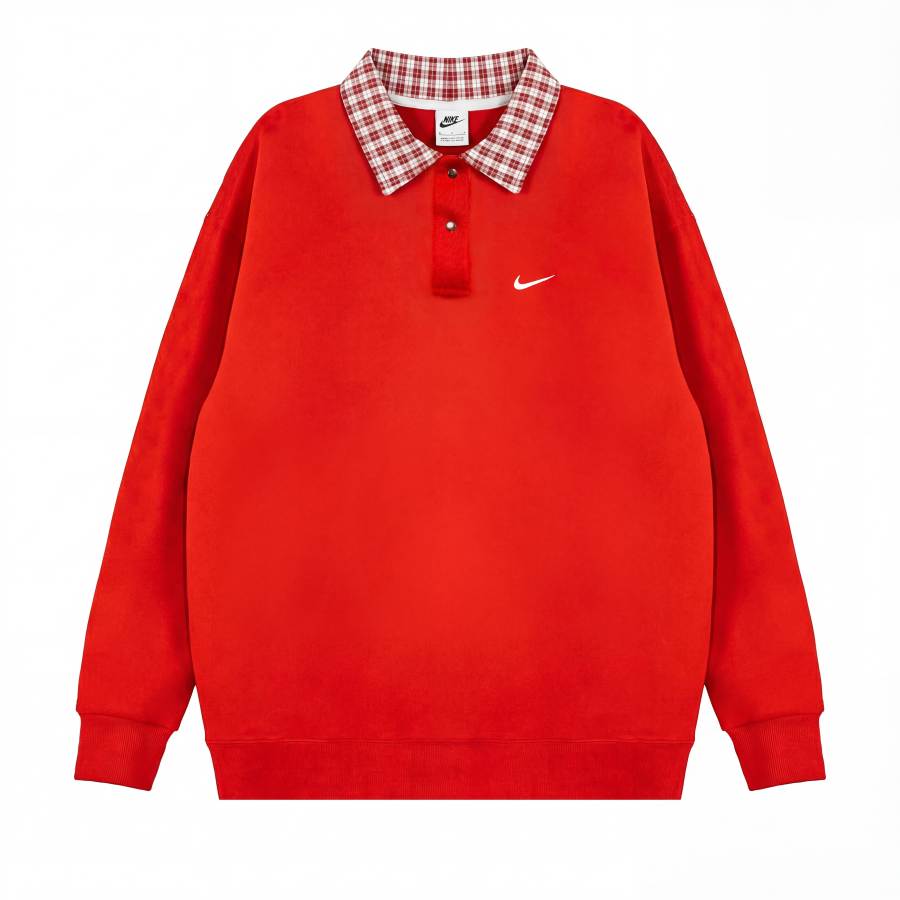 Nike Nike CNY Collection Horse Year Fantasy Romantic Lapel Retro Sports Fleece Lined Comfortable Casual Long Sleeved