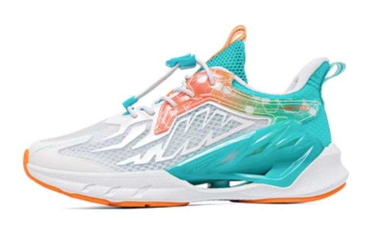 361°KIDS Fabric Low top Running Shoes White, Green, Electric, Orange Teenagers