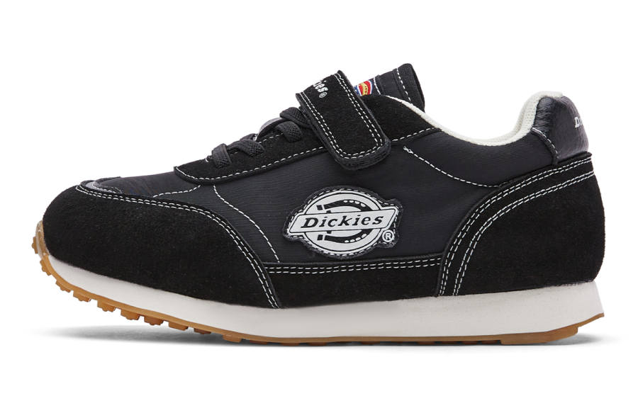 Dickies Anti Kick Abrasion Resistant Height Increasing Support Low top Kids Lifestyle Shoes Black Teenagers