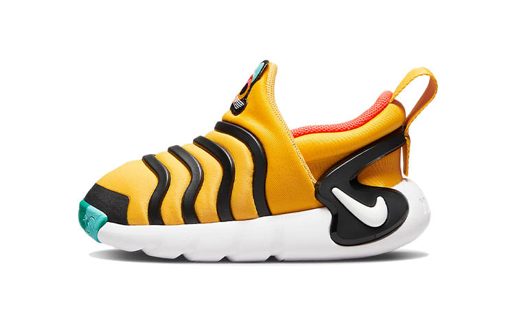Nike Nike Dynamo GO FlyEase SE Caterpillar Slip Resistant Low top Sports Casual Shoes Yellow Infant And Toddler