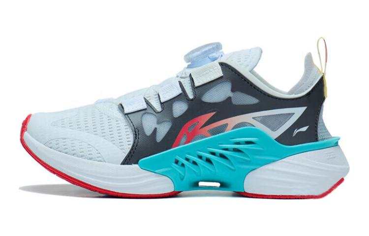 Li-Ning YOUNG Li Ning YOUNG Cyan Cloud 2.0 Knob Buckle Cushioning Abrasion Resistant Rebound Breathable Low top Running Shoes