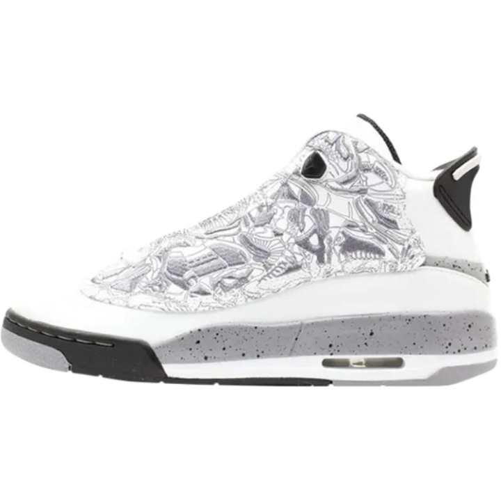 Jordan Jordan Dub Zero Mid top Children's Basketball Shoes White Teenagers
