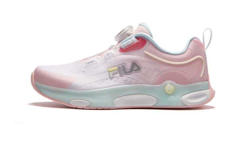 FILA KIDS Cushioning Breathable Low top Kids' Training Shoes Pink White Kids'