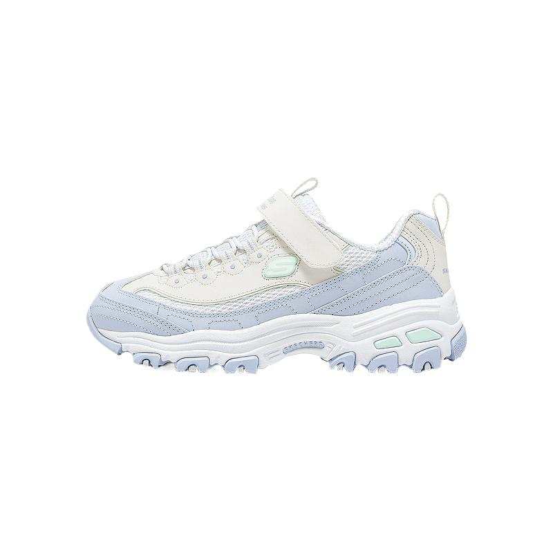 Skechers Kids Comfortable Low top Kids Lifestyle Shoes White Periwinkle Kids'