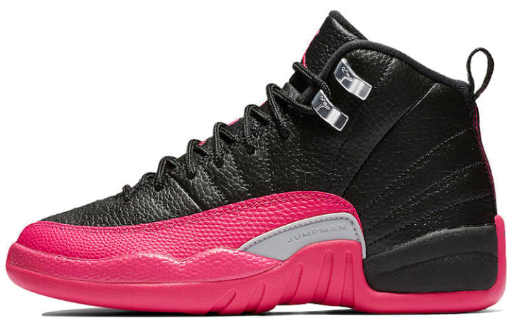 Jordan Jordan 12 Retro Black Deadly Pink GS