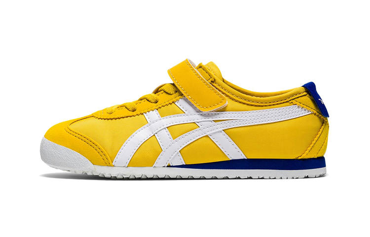 Onitsuka Tiger MEXICO 66 Minimalist Style Low top Sports Casual Shoes Yellow Children Aged 3 7 Years Old
