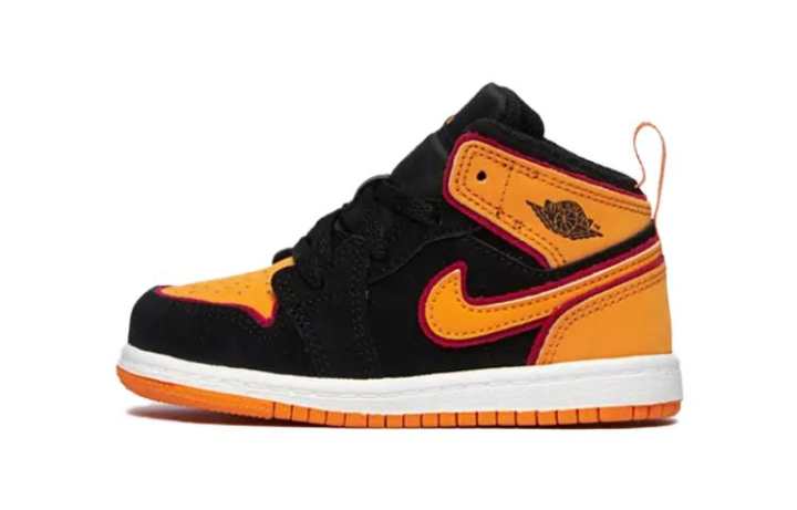 Jordan Jordan 1 Mid SE Black Vivid Orange TD