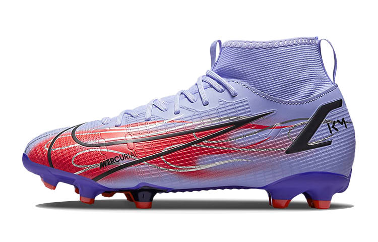 Nike Nike Mercurial Superfly 8 Jr. Assassin 14 Academy KM MG Synthetic Leather Slip Resistant Cushioning Abrasion Resistant