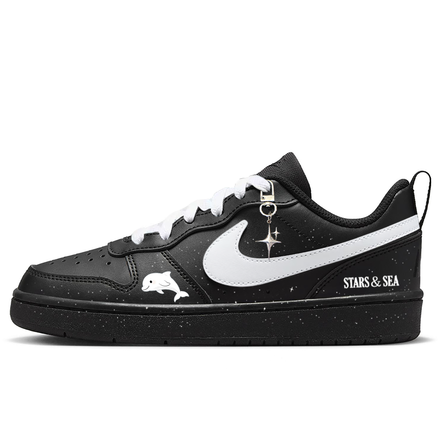 Nike Nike Court Borough Leather Slip Resistant Abrasion Resistant Slip Resistant Abrasion Resistant Low top