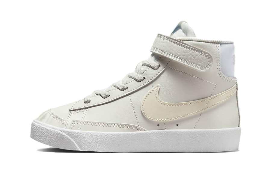 Nike Nike Blazer '77 Abrasion Resistant Mid top Kids' Skateboarding Shoes Beige Children Aged 3 7 Years Old
