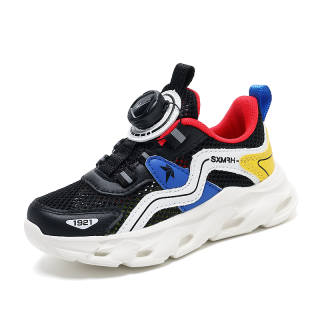 Binary Lightweight Cushioning Breathable Lightweight Cushioning Breathable Low top Running Shoes Black White Kids'