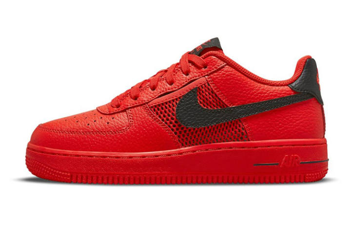 Nike Nike Air Force 1 Low Mesh Pocket Habanero Red GS