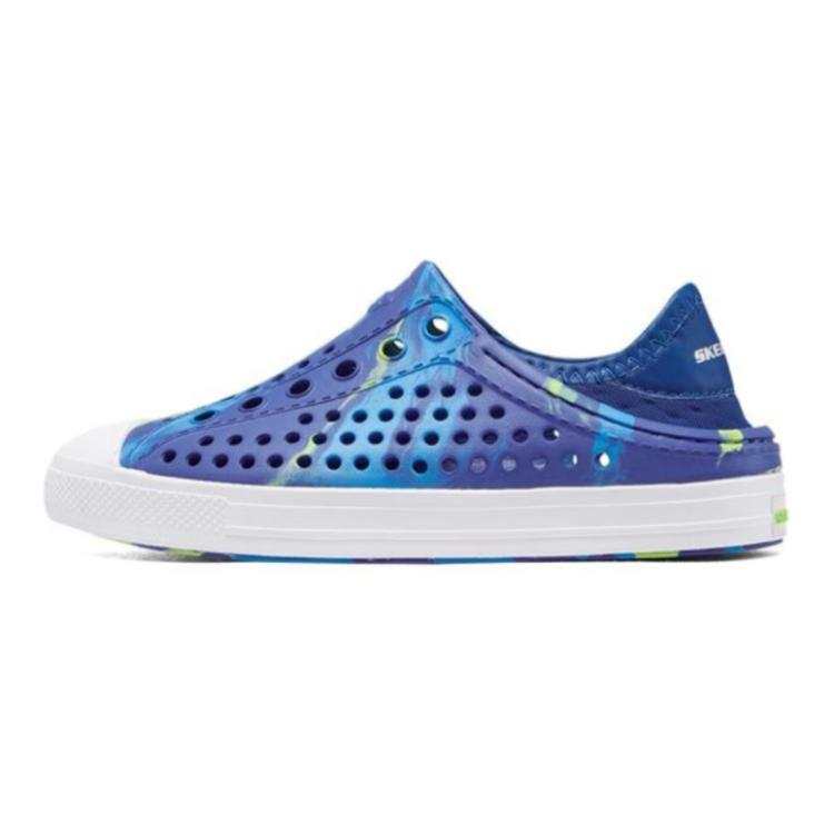 Skechers Foamies Minimalist Fashion Children's Sandals Blue Yellow Teenagers