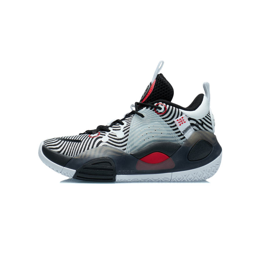 Li-Ning YOUNG Li Ning YOUNG Wade V1.5 Fabric Mid top Basketball Shoes White Black Unisex