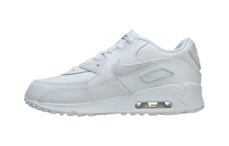 Nike Nike Air Max 90 Kids Lifestyle Shoes White Children Aged 3 7 Years Old