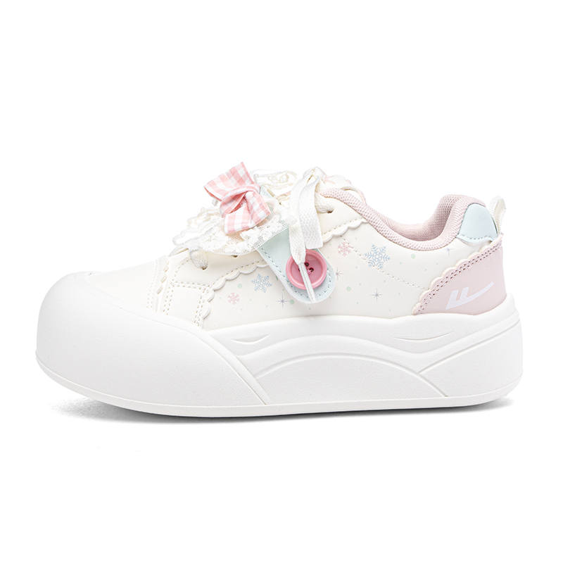 WARRIOR Synthetic Leather Height Increasing Abrasion Resistant Slip Resistant Low top Skateboard Shoes Women's