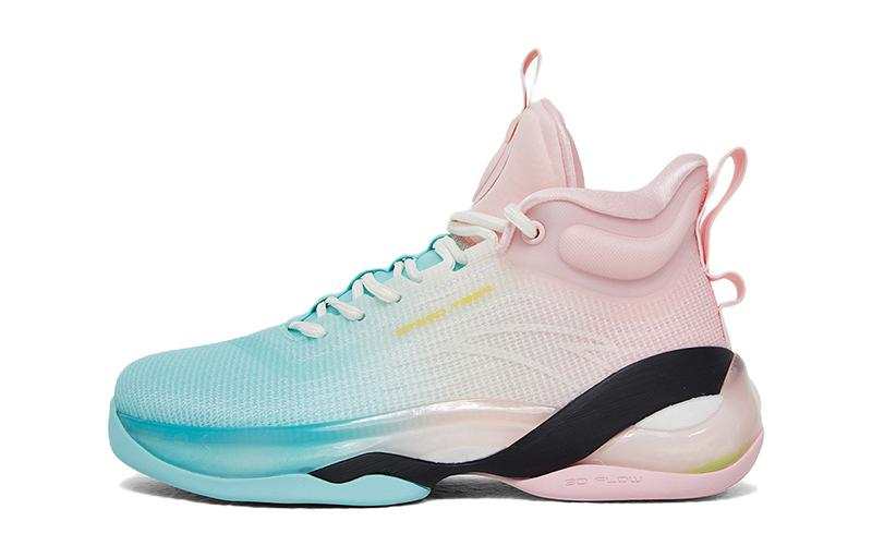 Antakids KT7 Slip Resistant Abrasion Resistant Support High top Basketball Shoes Blue Pink Teenagers