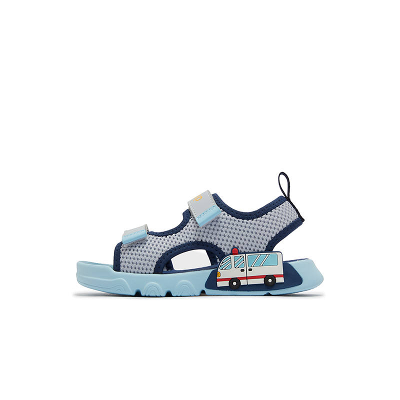 XTEP Slip Resistant And Breathable Low top Sandal Dawn Gray Butterfly Wing Blue Kids'