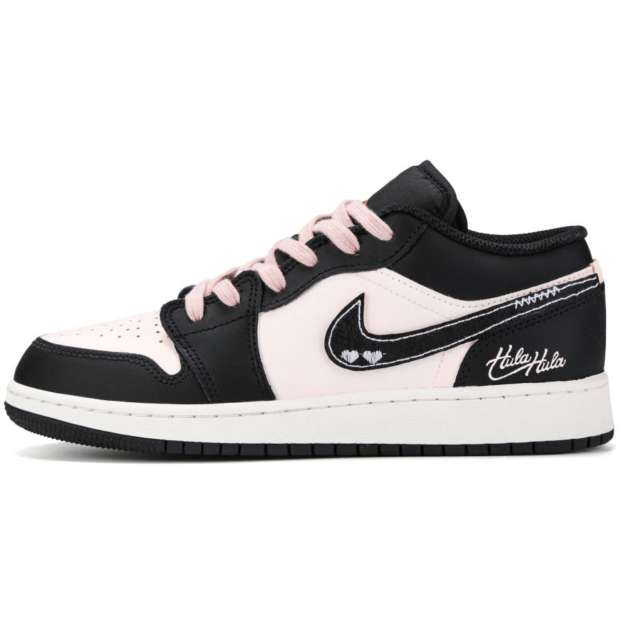 Jordan Jordan Air Jordan 1 Sweet Secret Code Abrasion Resistant Abrasion Resistant Low top Children's Basketball Shoes