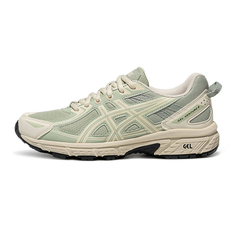 ASICS Gel Venture 6 Low top Running Shoes Unisex Gray Green