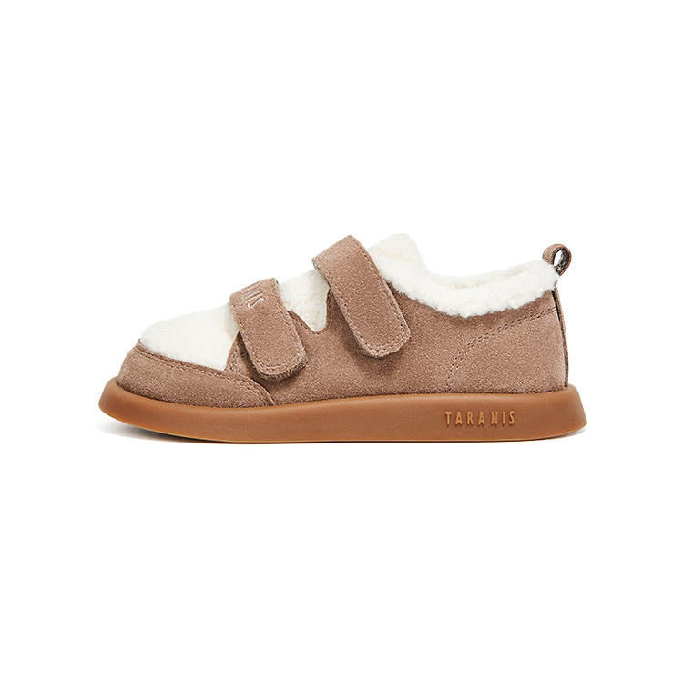 TARANIS Fabric Winter Fleece Lined Thermal Sneakers, Slip Resistant, Abrasion Resistant, Girls, Low Top