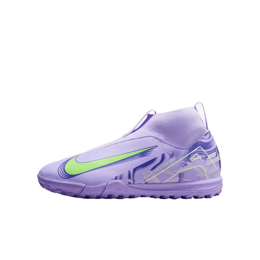 Nike Nike Mercurial Superfly 10 Slip Resistant Abrasion Resistant High top Kids' Soccer Shoes Purple Kids'