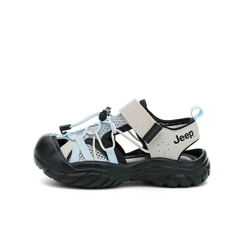 Jeep Synthetic Leather, Textile Anti kick Low top Sandal Kids'
