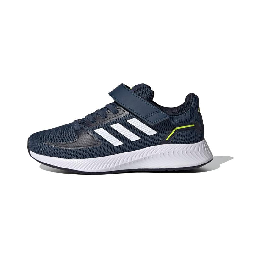 Adidas Adidas Runfalcon 2.0 Breathable Low top Kids' Running Shoes Dark Blue White Children Aged 3 7 Years Old