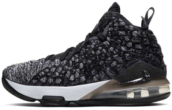 Nike Nike LeBron 17 Black White GS
