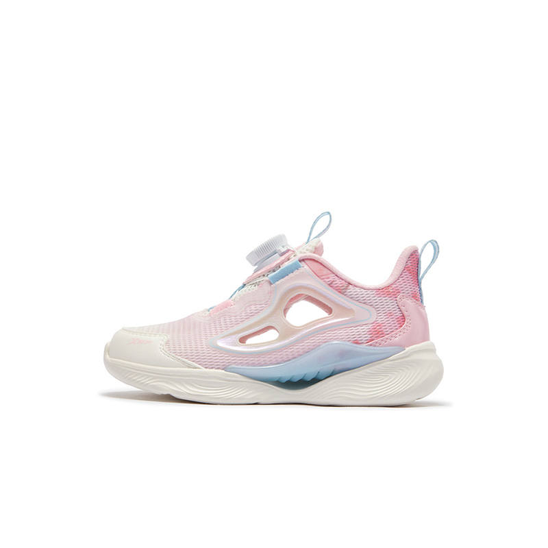 XTEP X FLOW 8.0 Low top Running Shoes Sail White Ice Cream Powder Teenagers