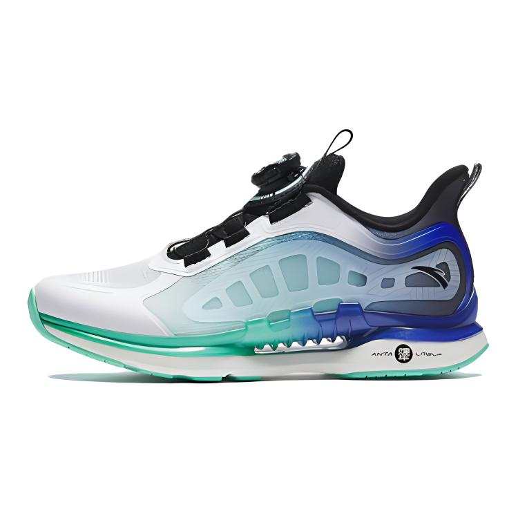 Antakids Chasing The Wind Cushioning, Wear Resistant Low top Running Shoes White Black Blue Teenagers