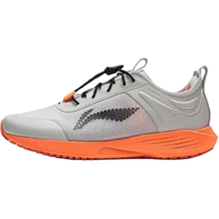 Li-Ning YOUNG Li Ning YOUNG Leisure Park Low top Running Shoes Gray Orange Unisex
