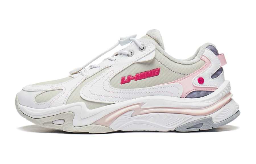 Li-Ning YOUNG Li Ning YOUNG Yunchuan V2 Comfortable Cushioning Rebound Thermal Low top Casual Shoes Gray White Teenagers