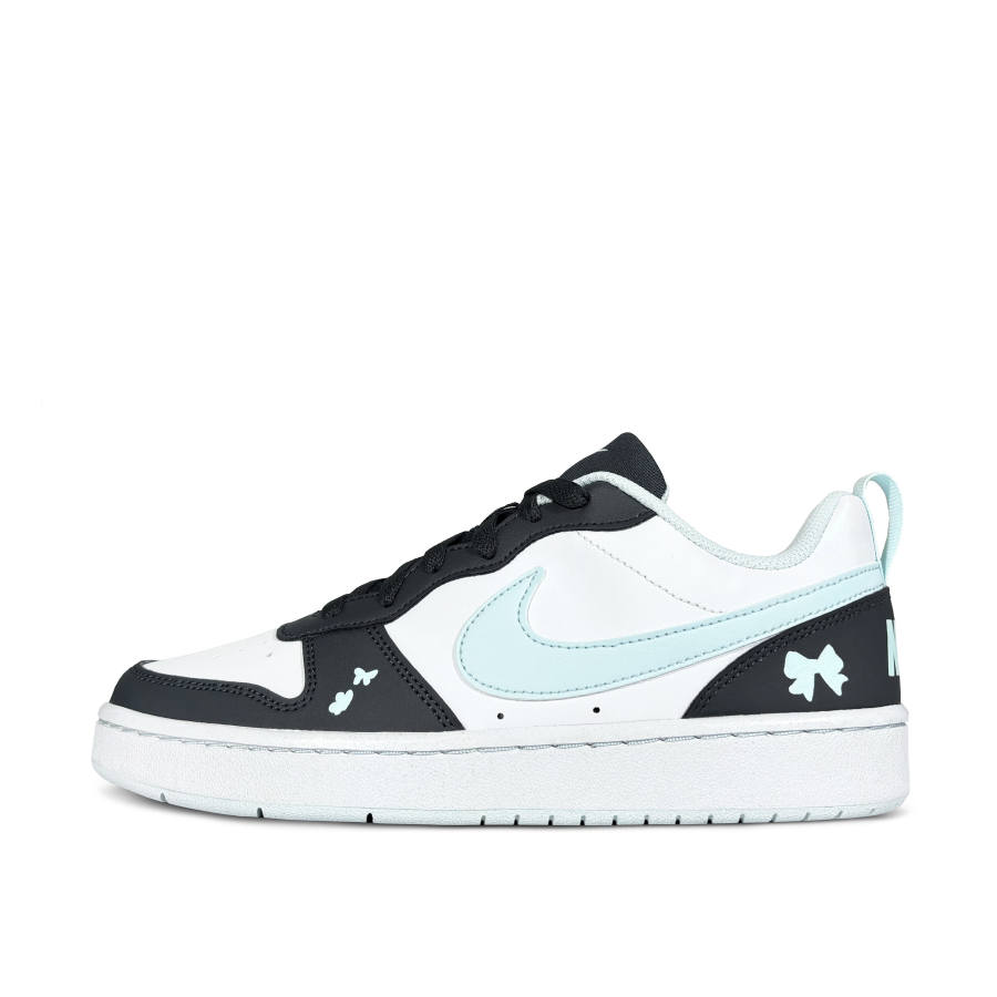 Nike Nike Court Borough Low top Kids' Skateboarding Shoes Black Cyan Teenagers