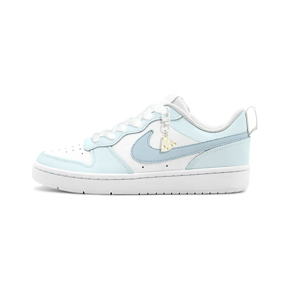 Nike Nike Court Borough Low 2 Low top Kids' Skateboarding Shoes Blue Green White Teenagers
