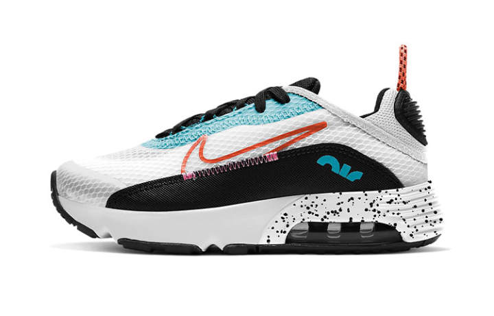 Nike Nike Air Max 2090 Kids Lifestyle Shoes White Black Blue Children Aged 3 7 Years Old