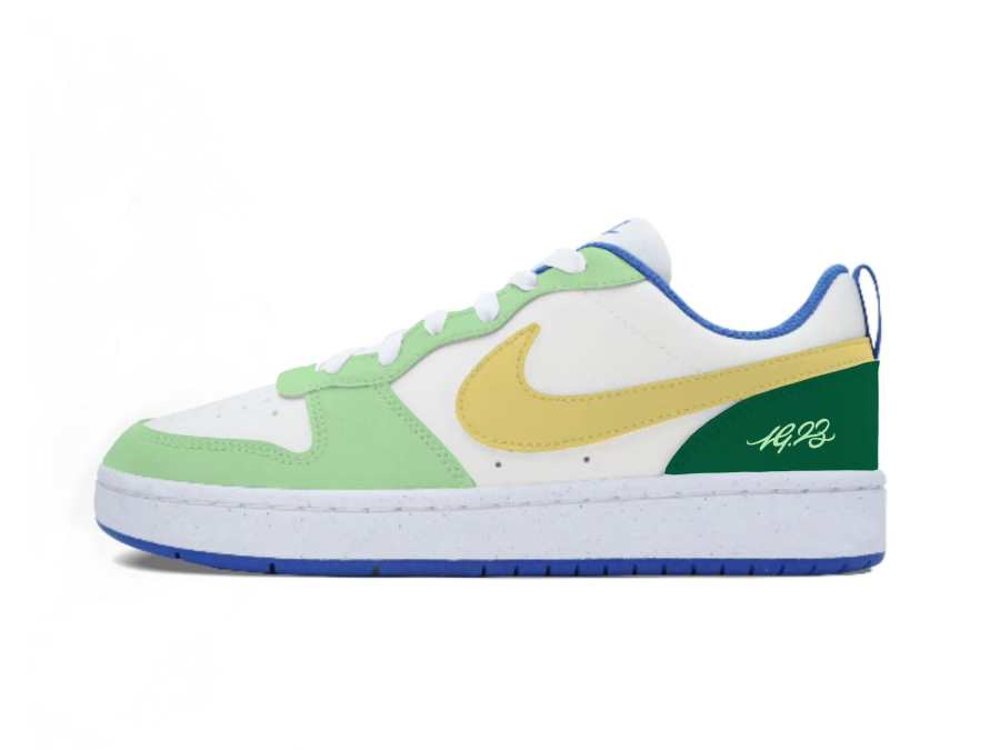 Nike Nike Court Borough Low Key Elegance Custom, Lime Gummies Slip Resistant Abrasion Resistant Low top Skateboard Shoes