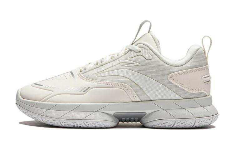 Li-Ning YOUNG Li Ning YOUNG Wind Shadow V1 Low top Basketball Shoes Mist White Unisex