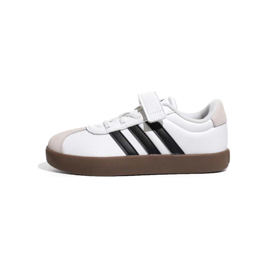 Adidas Adidas VL COURT 3.0 Anti Kick And Abrasion Resistant Low top Toddler Shoes White Black Infant And Toddler