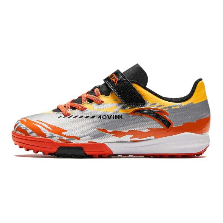 Antakids Low top Soccer Shoes Silver Orange Black Teenagers