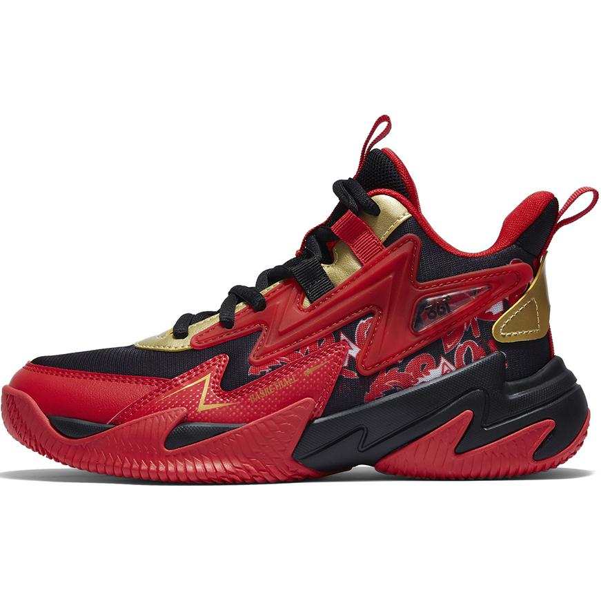 361°KIDS Brave Warrior 2.0 Slip Resistant Low top Basketball Shoes Red Unisex
