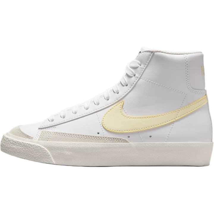 Nike Nike Blazer Mid 77 High top Skateboard Shoes White/Yellow Unisex