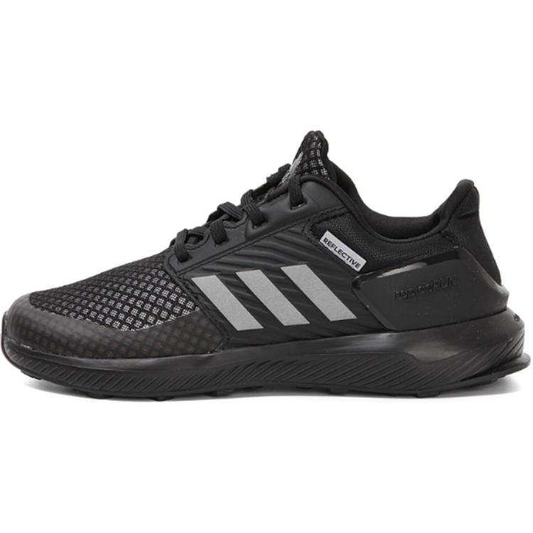 Adidas Adidas Rapidarun Slip Resistant Abrasion Resistant Low top Kids' Running Shoes Black Wide Fit Kids'