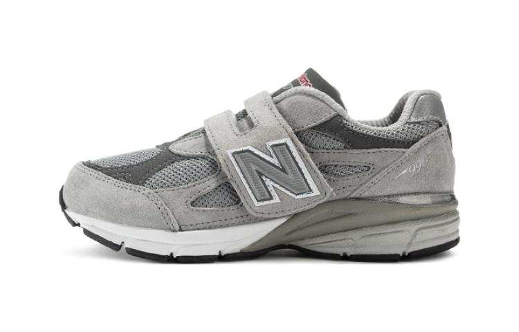 New Balance New Balance NB 990 V3 BP Comfortable Cushioning, Wear Resistant Low top Running Shoes Gray Children Aged 3 7 Years Old