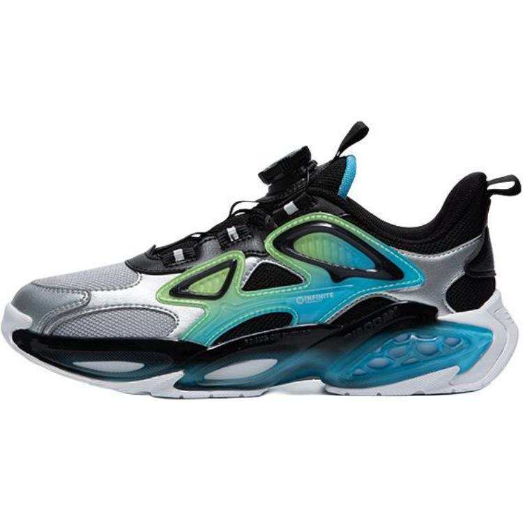 QIAODAN Low top Running Shoes Black Blue