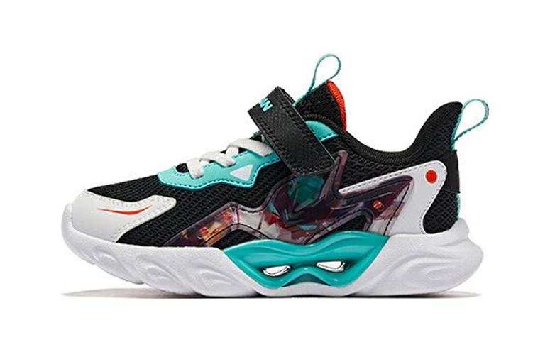 QIAODAN Abrasion Resistant Low top Kids' Running Shoes White Black Children Aged 3 7 Years Old