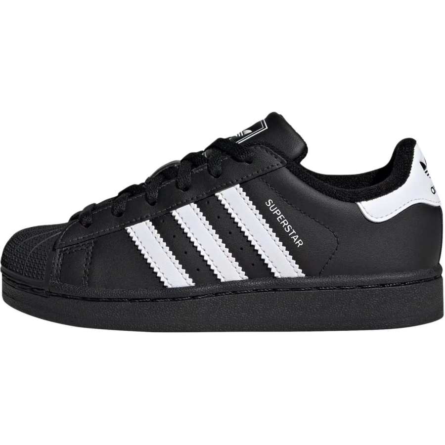 Adidas Originals Superstar 2 Low top Kids' Skateboarding Shoes Black Kids'