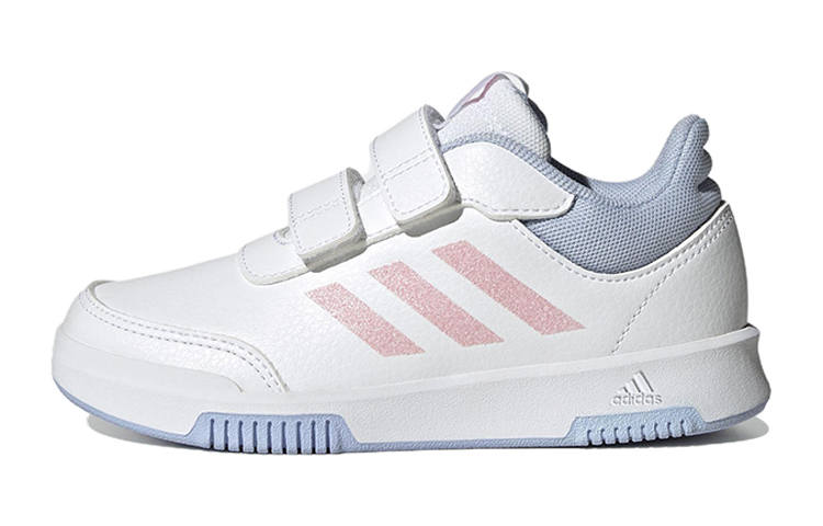 Adidas Adidas TENSAUR SPORT Slip Resistant Cushioning Abrasion Resistant Low top Running Shoes White Pink Blue Kids'